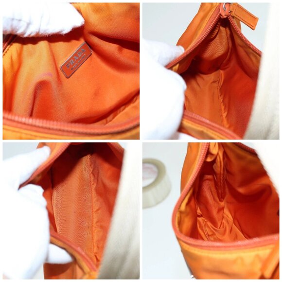 PRADA Hand Bag Nylon Orange Auth - Picture 15 of 16